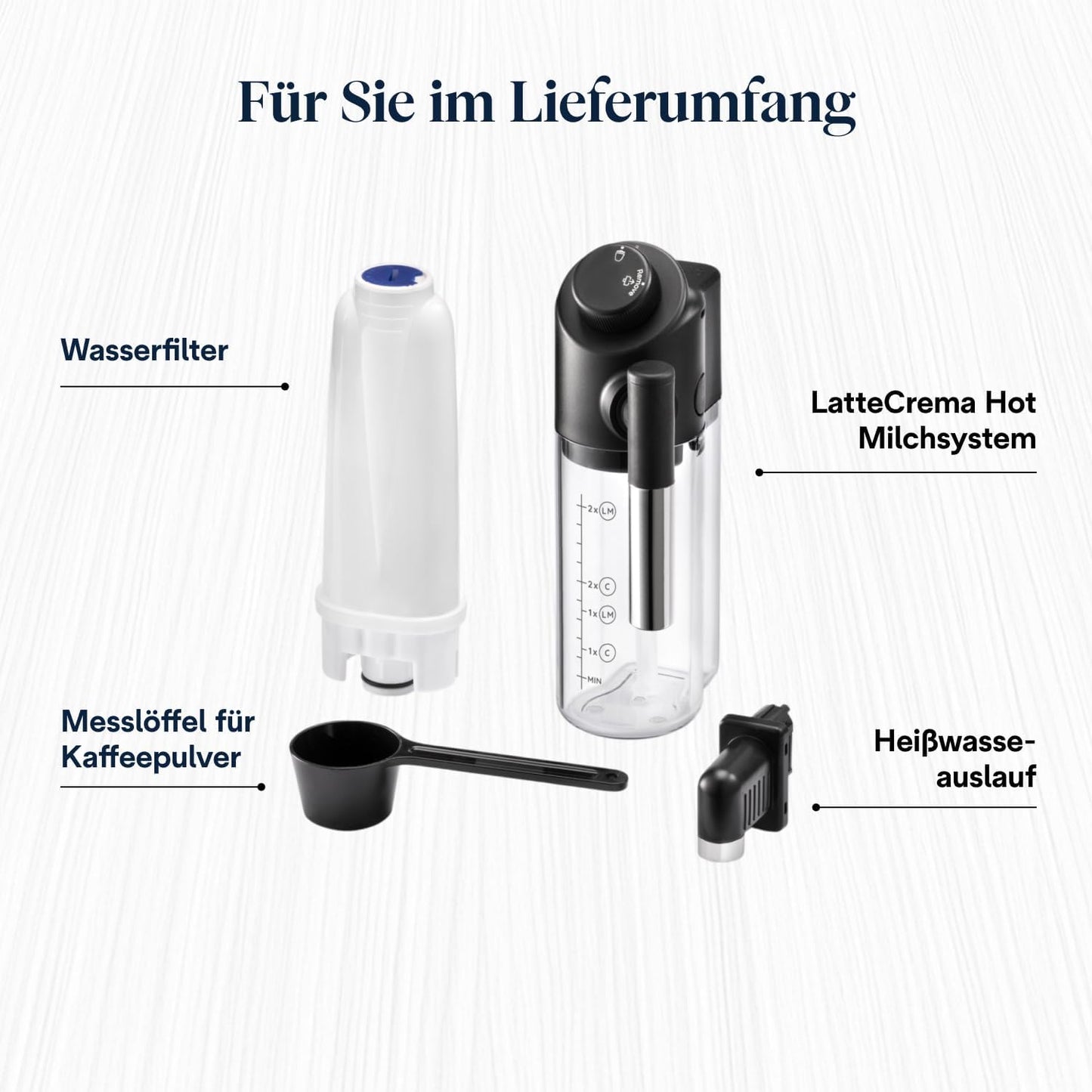 Magnifica Evo ECAM292.81.SB-Kaffeevollautomat mit Vollautomatischem cremigen Milchschaum, 7 One-Touch-Getränke, Cappuccino & Espresso, Kaffeemaschine, Soft-Touch-Bedienfeld, Silber