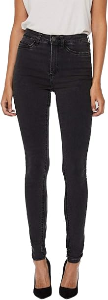 Skinny Jeans Frauen Jeans dunkelgrau Basics, Casual Wear, Streetwear